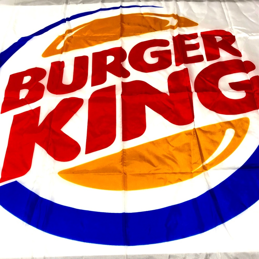 BUGER KING Flag Retro BK Flag Fast Food Flag 1990s NWT
